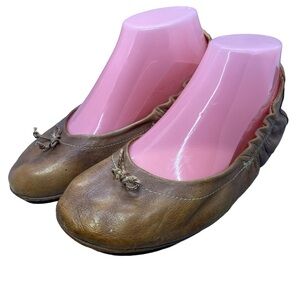 Bed|Stu Bosworth Ballet Flats Size 8.5 Natural Leather